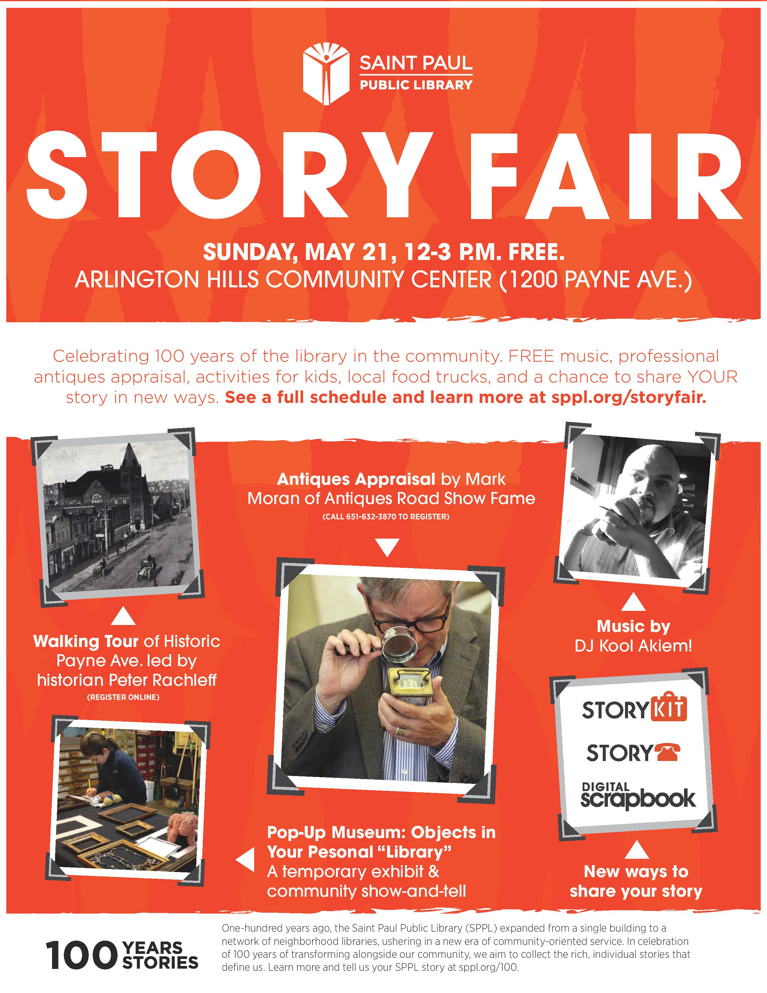 SPPL Story Fair flyer